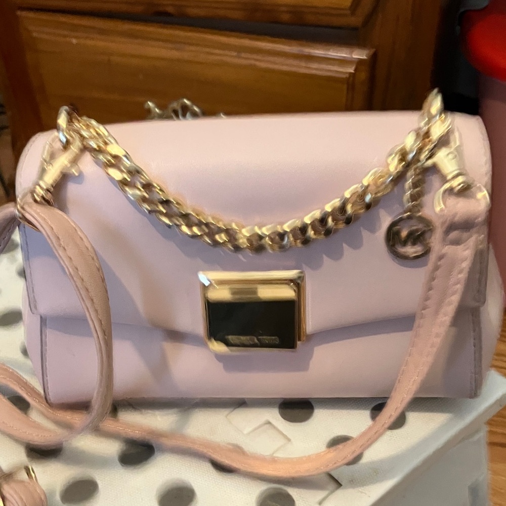 MICHAEL Michael Kors Blush Crossbody Bag with Gold Accents